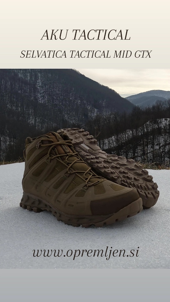 AKU TACTICAL, Selvatica Tactical MID GTX, delovna obutev, taktični čevelj, varnostna obutev, vojaški škorenj, B33 Tactial, B33 Army shop, army shop, Trgovina z vojaško opremo, vojaška trgovina, outdoor trgovina, pohodni čevelj, srednji pohodni škorenj, padalska obutev, security škorenj