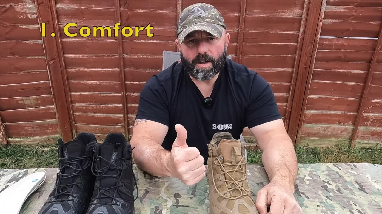Odkrijte recenzijo Aku Tactical Skornja Selvatica Tactical Mid GTX. YouTube kanal Prepared Pathfinder razkriva vse o teh vodoodpornih in trpežnih taktičnih čevljih.