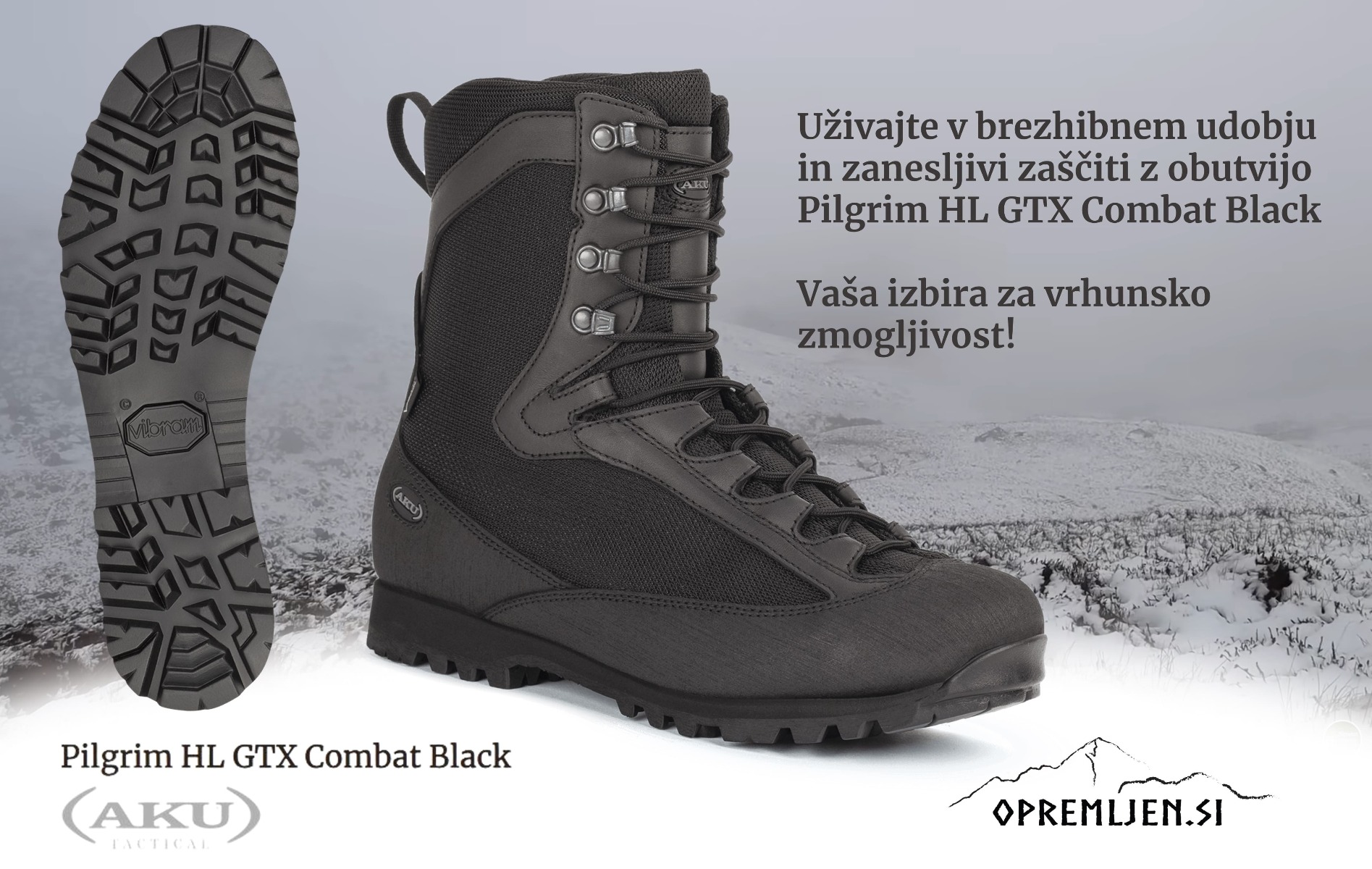 Izkusite vrhunske Pilgrim HL GTX Combat Black škornje za profesionalno uporabo. Visoka različica škornja, narejenega za zahtevne naloge in ekstremne razmere. Nakupite zdaj!