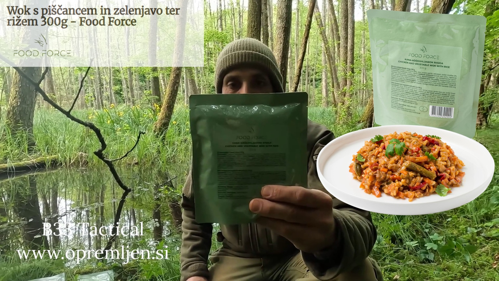 Odkrijte, kako vas Food Force wok s piščancem in zelenjavo navduši na vsakem izletu. Idealna hrana za ljubitelje narave, ki iščejo okus in hranljivost!