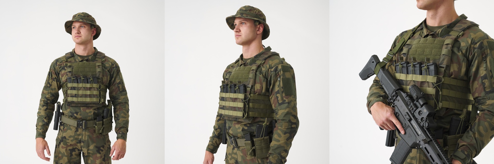 Kupite Helikon Guardian Military Set Modular Tactical Vest v Multicamu za balistične plošče velikosti L (340 x 260 mm) na opremljen.si. Vrhunska vojaška oprema za maksimalno varnost.