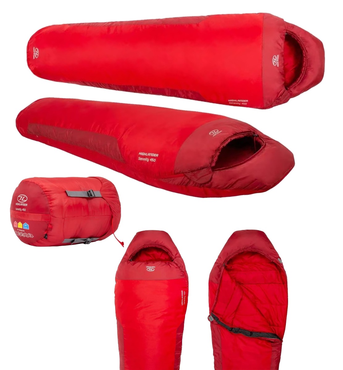Izkusite udobje in toplino s Highlander Outdoor Serenity Mummy 450 spalno vrečo. Idealen partner za planinarjenje, kampiranje in ostale dejavnosti na prostem. Ohranja toploto od 4°C do 10°C.