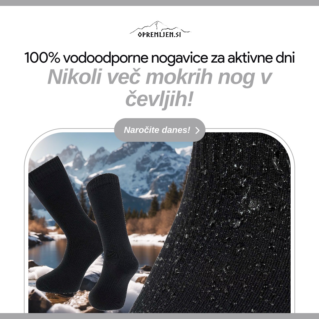 Highlander 100 so nepremočljive 3-slojne nogavice z notranjim slojem iz merino volne, ki vam zagotavljajo maksimalno udobje in zaščito med aktivnostmi na prostem. Izdelane so iz visokokakovostnih materialov, ki ohranjajo vaše noge suhe in toplo v vseh vremenskih razmerah. Idealna izbira za pohodnike, avanturiste in vse ljubitelje narave. Obiščite Opremljen.si in si zagotovite svoj par Highlander 100 nogavic že danes!