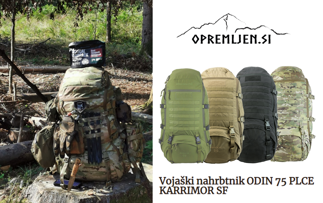Vojaški nahrbtniki, Karrimor SF, B33 army shop, Trgovina z vojaško opremo, Vojaška trgovina