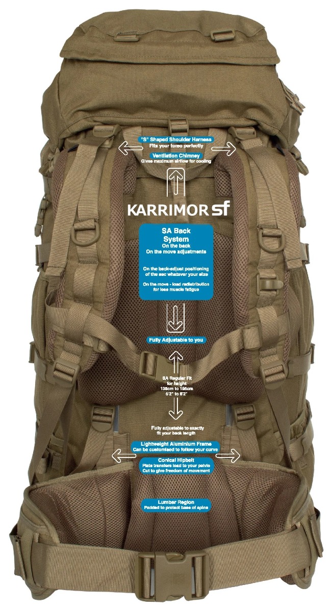 KARRIMOR SF SA BACK SYSTEM