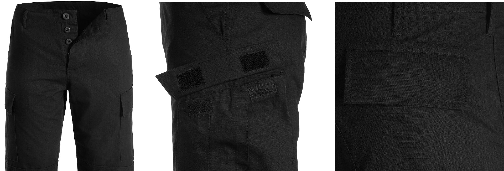 Pridobite svoj par US vojaških hlač US Black - vrhunske taktične hlače za udobje, vzdržljivost in funkcionalnost. Primerno za vojaške operacije, pohodništvo, lov in varnostne sile. Opremite se s kakovostnim vojaškim oblačilom!