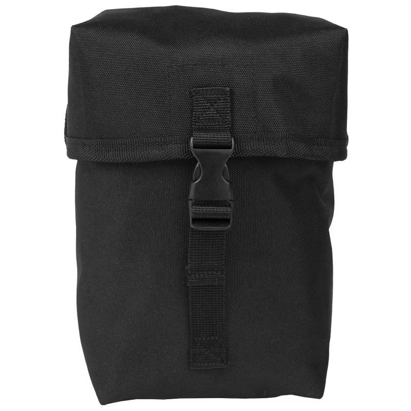 Praktična vojaška MOLLE torbica za pas, 16x10x21 cm, črna. Idealna za kampiranje, pohodništvo, EDC in preživetje v naravi. Trpežna, prostorna in večnamenska.