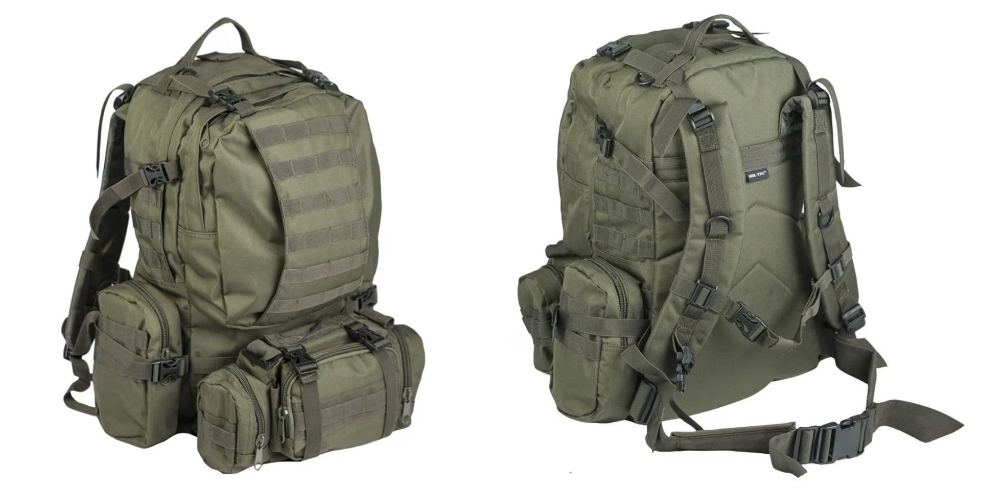 Izberite najboljši vojaški nahrbtnik - Defense Pack Assembly, prostornine 36 litrov, v olivni barvi. Trpežen, udoben in vodoodporen za vojake, pohodnike, lovce in kamping navdušence. Opremljen.si - nakupite zdaj!