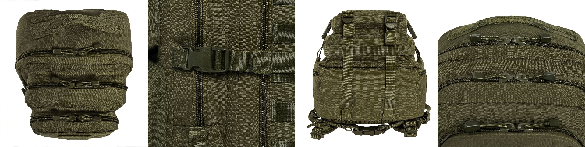 Odkrijte robusten taktični vojaški nahrbtnik US Assault (36L) v olivni barvi. Idealen za vojaške in outdoor aktivnosti, zagotavlja vzdržljivost in številne predalčke.