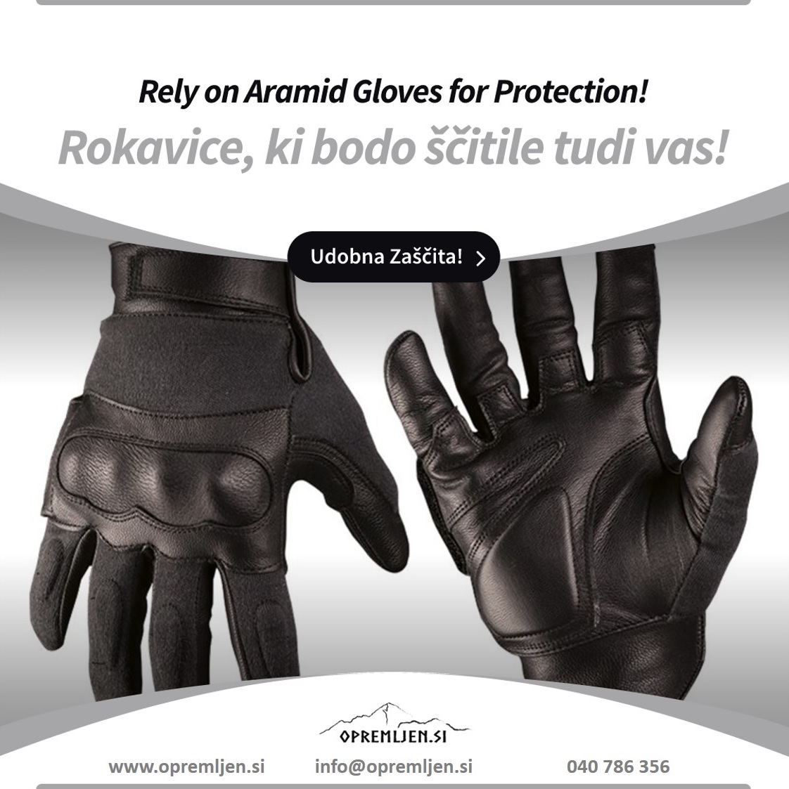 Taktične usnjene aramid rokavice odporne na reze in pike igel, črne barve, so visoko kakovostne in zanesljive rokavice, ki zagotavljajo zaščito vaših rok pri različnih aktivnostih na prostem. Izdelane so iz trpežnih materialov z ergonomskim dizajn