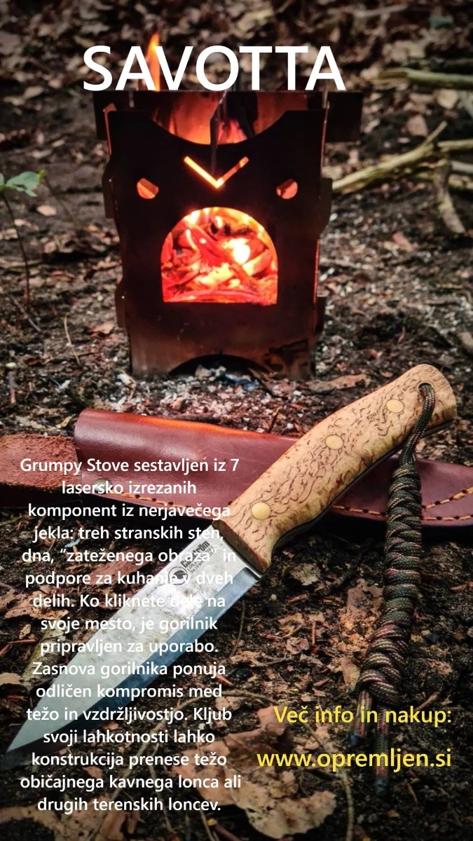 Zložljivi gorilnik, grumpy stove, SAVOTTA, B33 Tactical, B33 army shop, army shop, trgovina z vojaško opremo, vojaška trgovina, outdoor trgovina, kampiranje, bushcraft