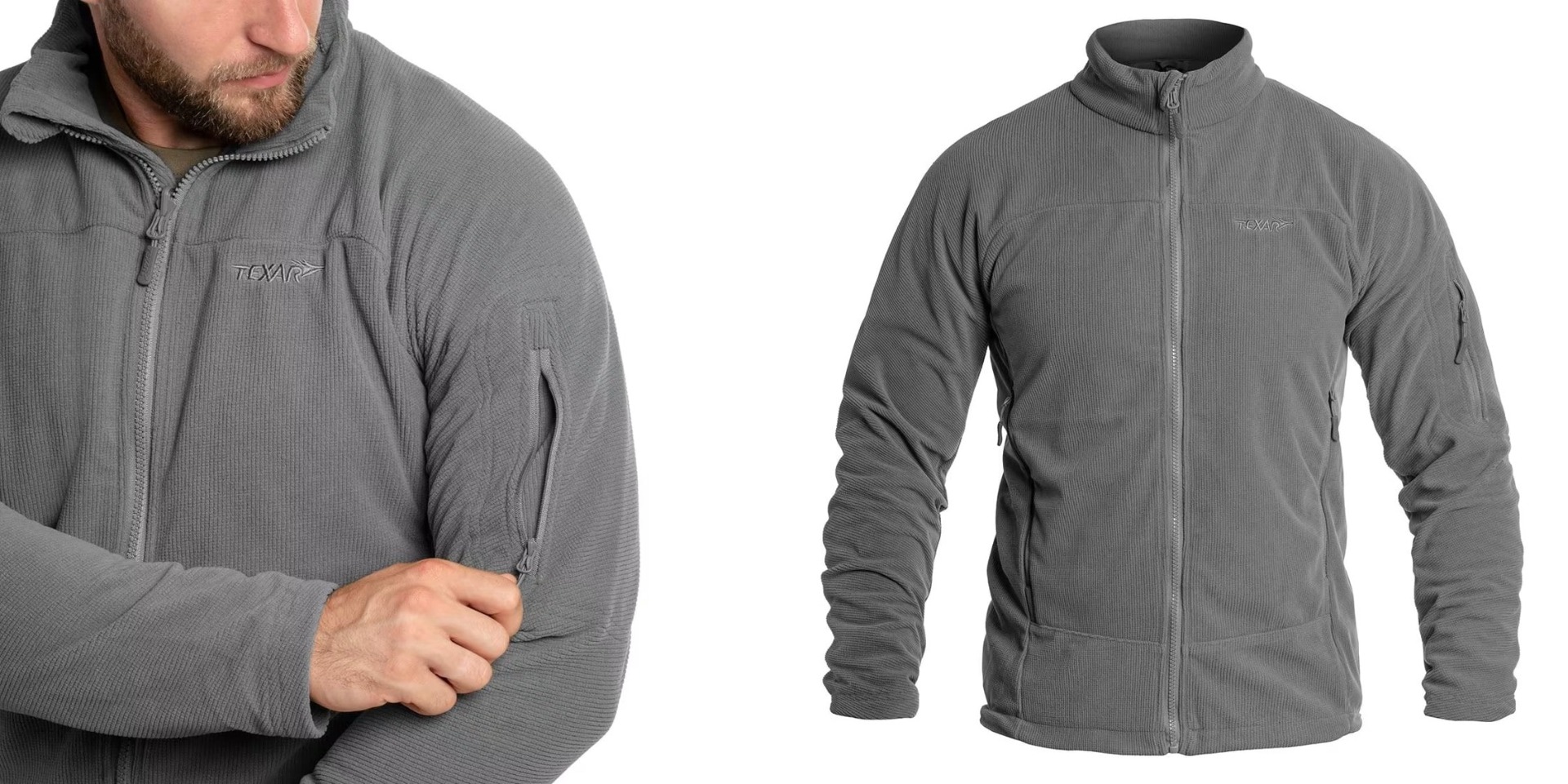 Odkrijte vrhunsko flis jakno Texar Conger Siva - idealno taktično oblačilo za zaščito in udobje v vseh vremenskih razmerah. Vzdržljiva, funkcionalna in kakovostna jakna za pripadnike varnostnih služb, pohodnike in rekreativce. Zagotovite si svoj primerek 