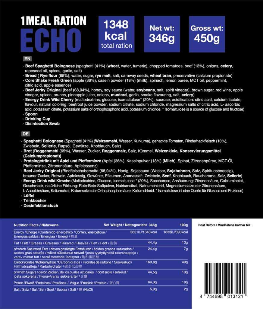 Tactical Foodpack, Tactical Foodpack ECHO
