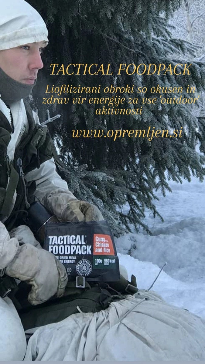 TACTICAL FOODPACK, dehidrirana hrana, suhi dnevni obrok, dehidrirana hrana za kampiranje, vojaška hrana, mre obrok, sdo hrana, liofilizirana hrana, hrana za preživetje, suhi vojaški dnevni obrok, B33 Tactical, B33 army shop, army shop, trgovina z vojaško opremo