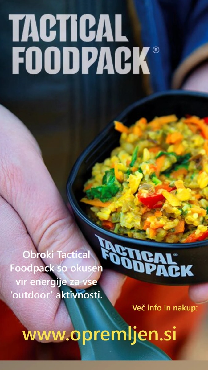Tactical Foodpack, obroki, MRE, SDO, suhodnevni obroki, dehidrirani obroki, outdoor hrana, emergency hrana, zdrava hrana, B33 Tactical, B33 army shop, army shop, opremljen.si, trgovina z vojaško opremo, vojaška trgovina, outdoor oprema, outdoor trgovina