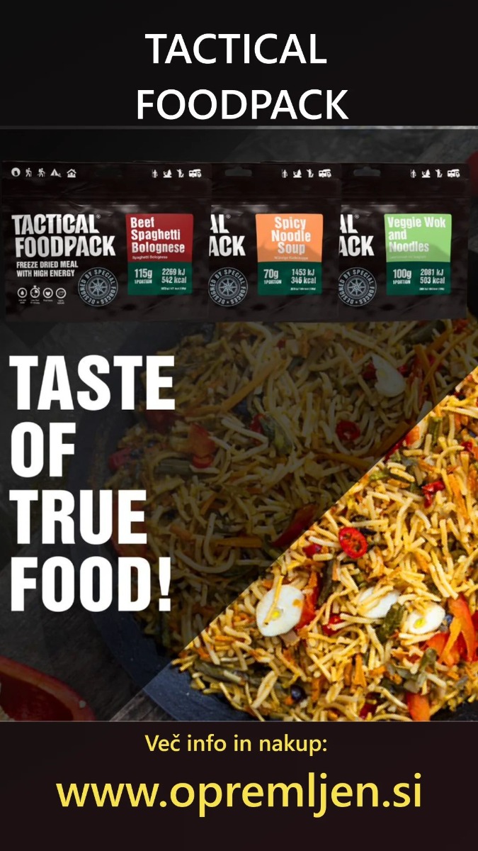 Tactical Foodpack obroki, Tactical Foodpack, MRE, SDO,  B33 army shop, trgovina z vojaško opremo, vojaška trgovina, suhi obroki, MRE, SDO, B33 Tactical