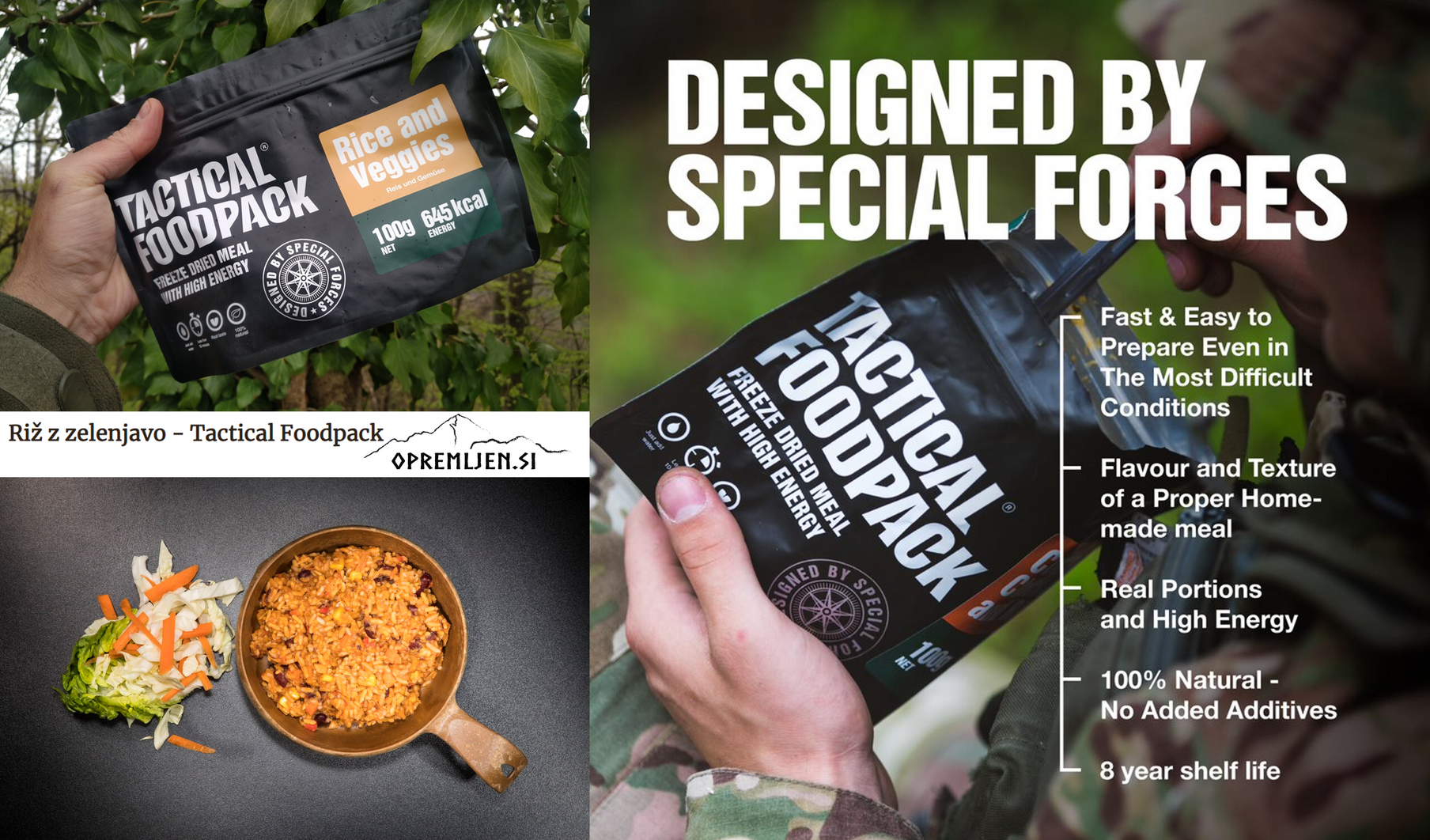 TACTICAL FOODPACK, MRE, prehrana, suhi obroki, SDO, B33 army shop, army shop, trgovina z vojaško opremo, vojaška trgovina
