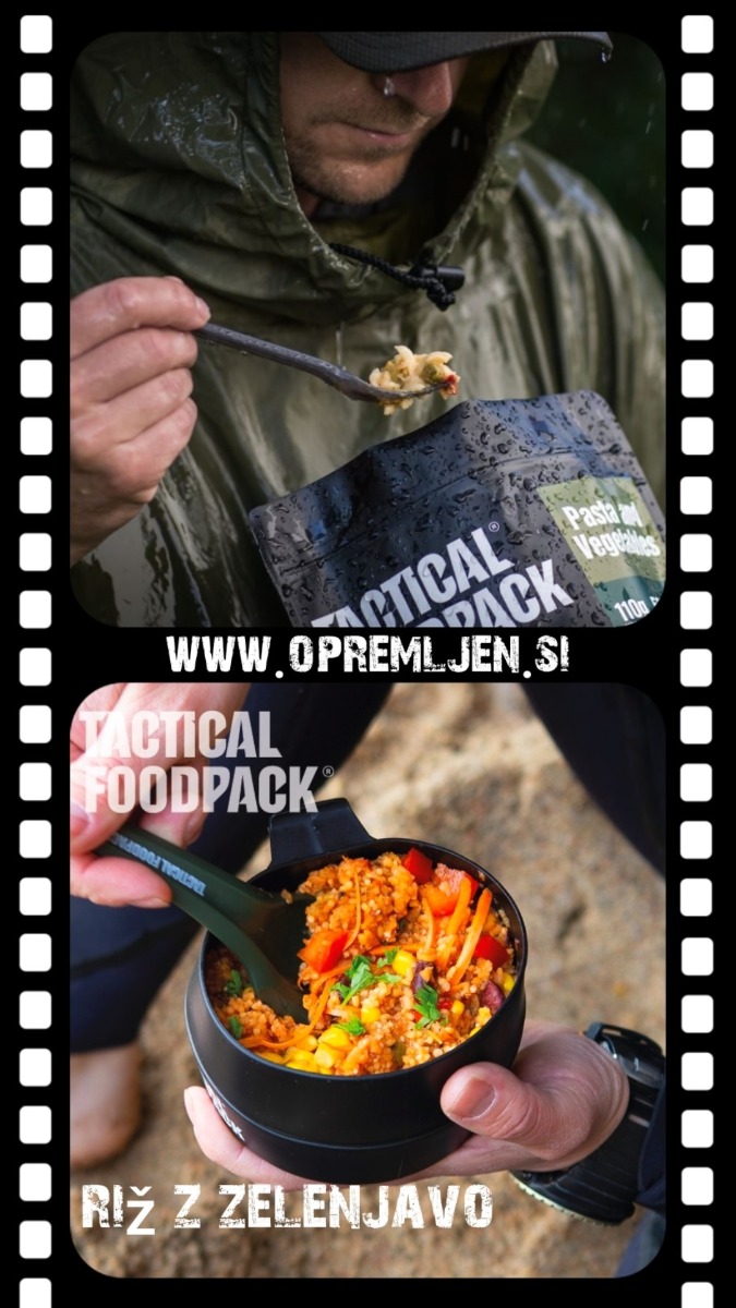 TACTICAL FOODPACK, dehidrirana hrana, suhi dnevni obrok, dehidrirana hrana za kampiranje, vojaška hrana, mre obrok, sdo hrana, liofilizirana hrana, hrana za preživetje, suhi vojaški dnevni obrok, B33 Tactical, B33 army shop, army shop, trgovina z vojaško opremo