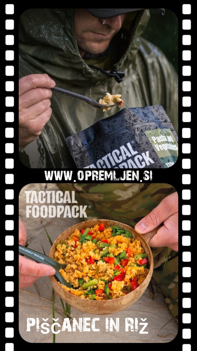 TACTICAL FOODPACK, dehidrirana hrana, suhi dnevni obrok, dehidrirana hrana za kampiranje, vojaška hrana, mre obrok, sdo hrana, liofilizirana hrana, hrana za preživetje, suhi vojaški dnevni obrok, B33 Tactical, B33 army shop, army shop, trgovina z vojaško opremo