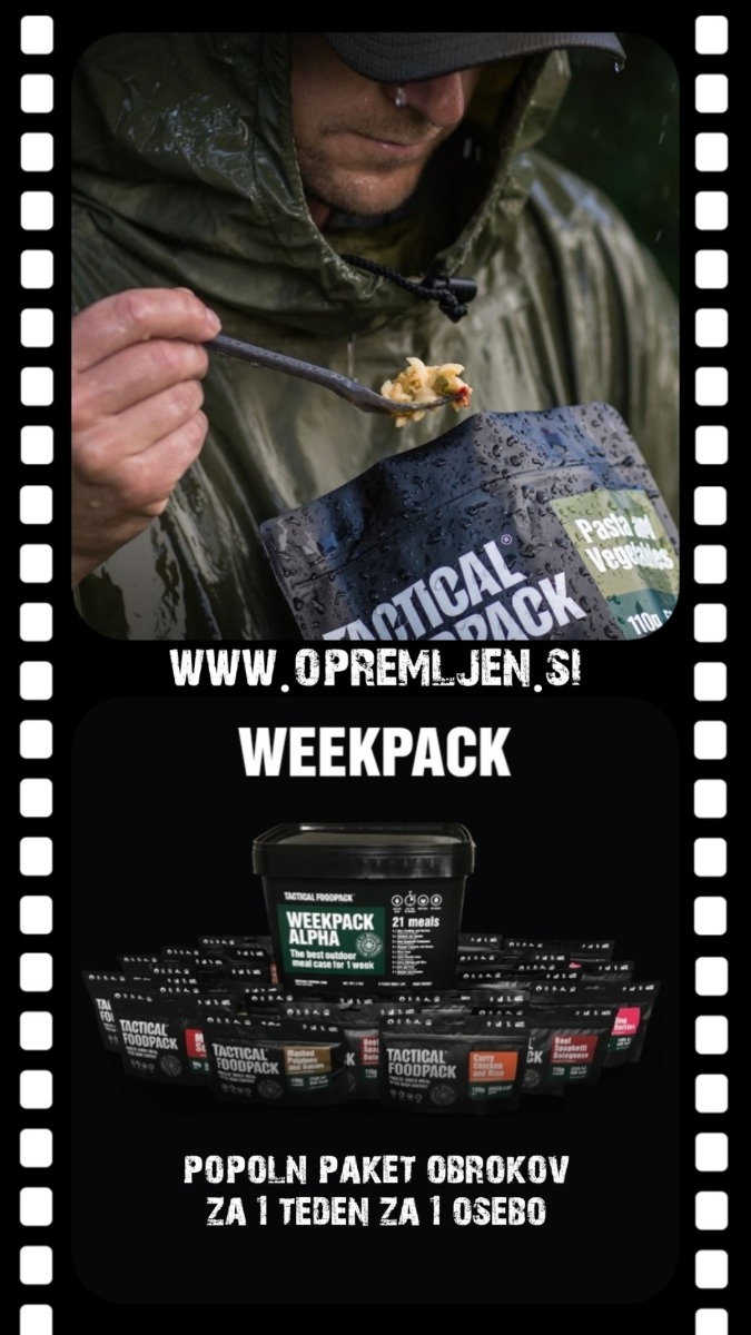 TACTICAL FOODPACK, dehidrirana hrana, suhi dnevni obrok, dehidrirana hrana za kampiranje, vojaška hrana, mre obrok, sdo hrana, liofilizirana hrana, hrana za preživetje, suhi vojaški dnevni obrok, B33 Tactical, B33 army shop, army shop, trgovina z vojaško opremo