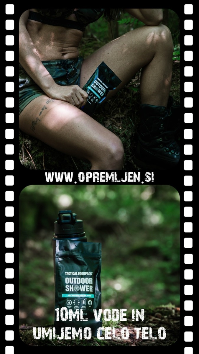 TACTICAL FOODPACK, TACTICAL SHOWER, TACTICAL ČISTILO ZA CELOTNO TELO