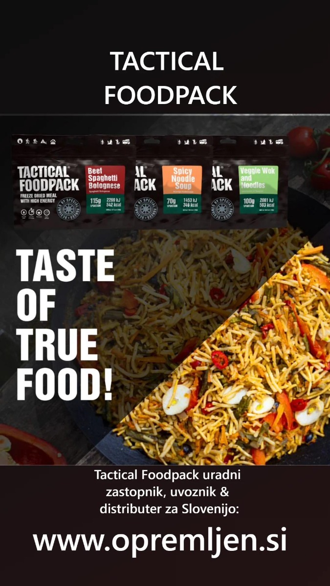 Tactical Foodpack obroki, B33 army shop, trgovina z vojaško opremo, vojaška trgovina, suhi obroki, MRE, SDO Tactical Foodpack obroki, B33 army shop, trgovina z vojaško opremo, vojaška trgovina, suhi obroki, MRE, SDO