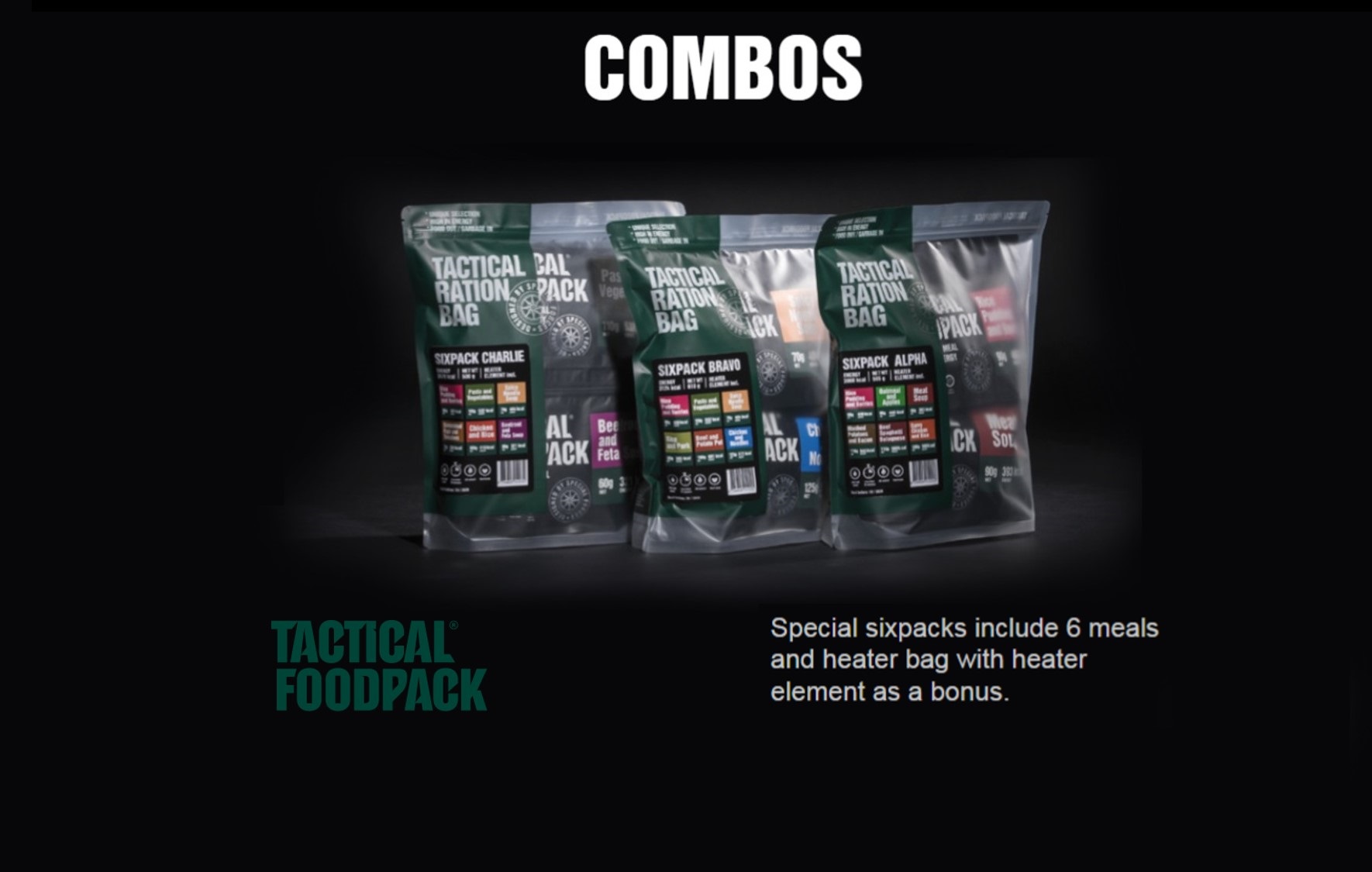 TACTICAL FOODPACK, dehidrirana hrana, suhi dnevni obrok, dehidrirana hrana za kampiranje, vojaška hrana, mre obrok, sdo hrana, liofilizirana hrana, hrana za preživetje, suhi vojaški dnevni obrok, B33 Tactical, B33 army shop, army shop, trgovina z vojaško opremo