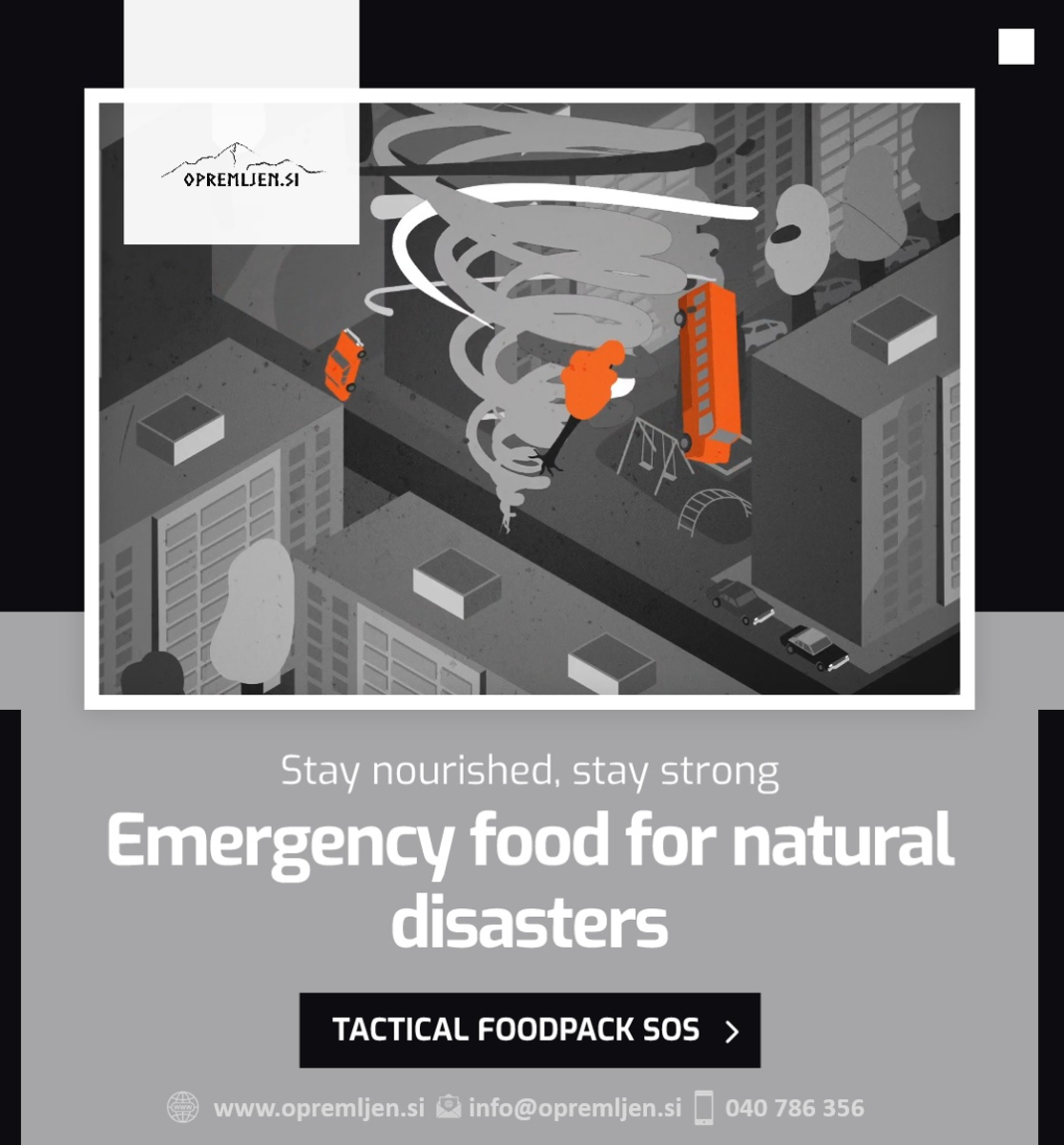 Pripravite se na krizne razmere s sos paketom mesne liofilizirane hrane Tactical Foodpack. Idealen za preživetje in ekspedicije. Nakupujte zdaj!