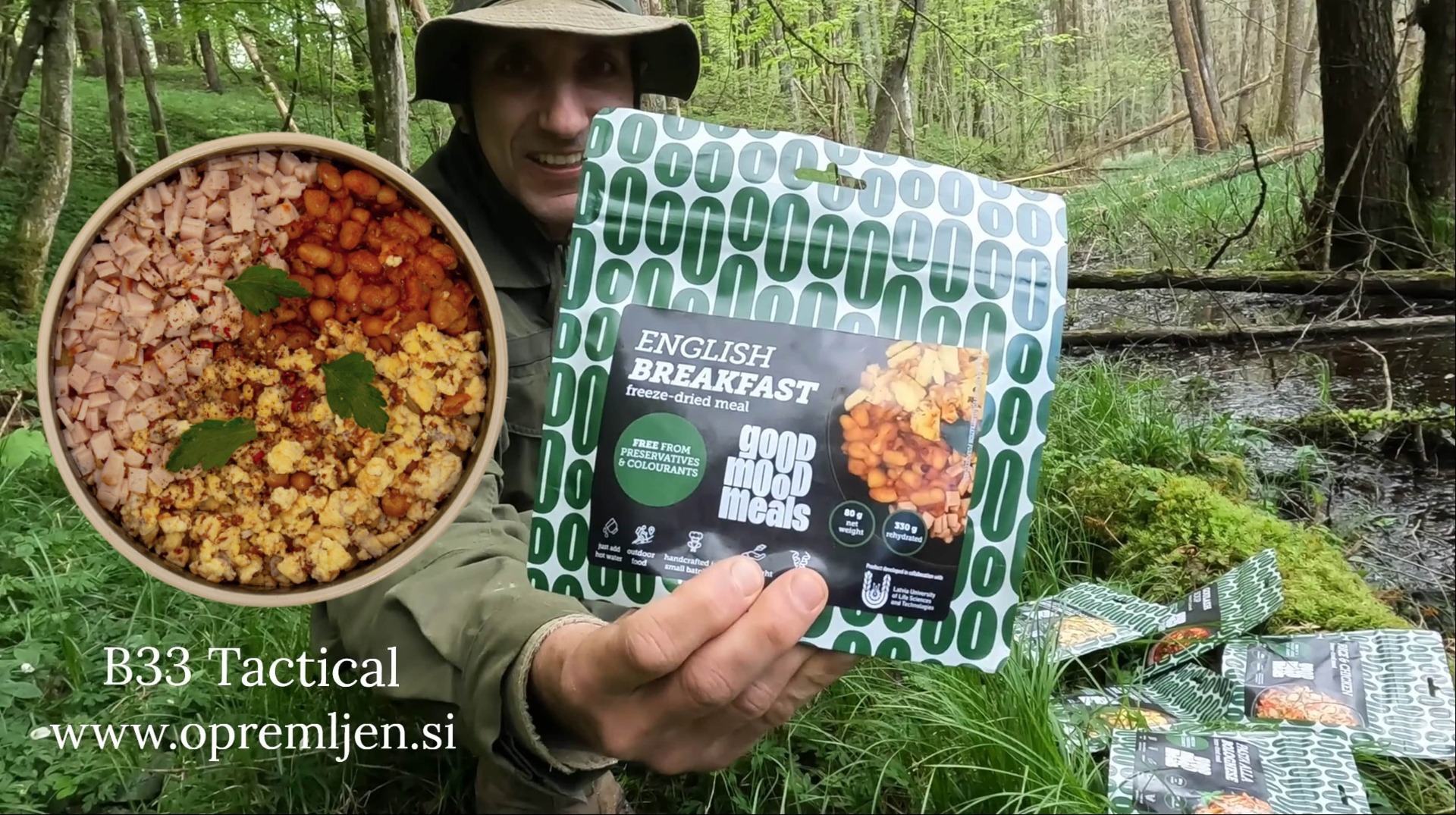 Odkrijte liofilizirano hrano Good Mood Meals na opremljen.si - okusni in zdravi obroki z različnimi okusi. Idealno za hitro pripravo obrokov na poti!