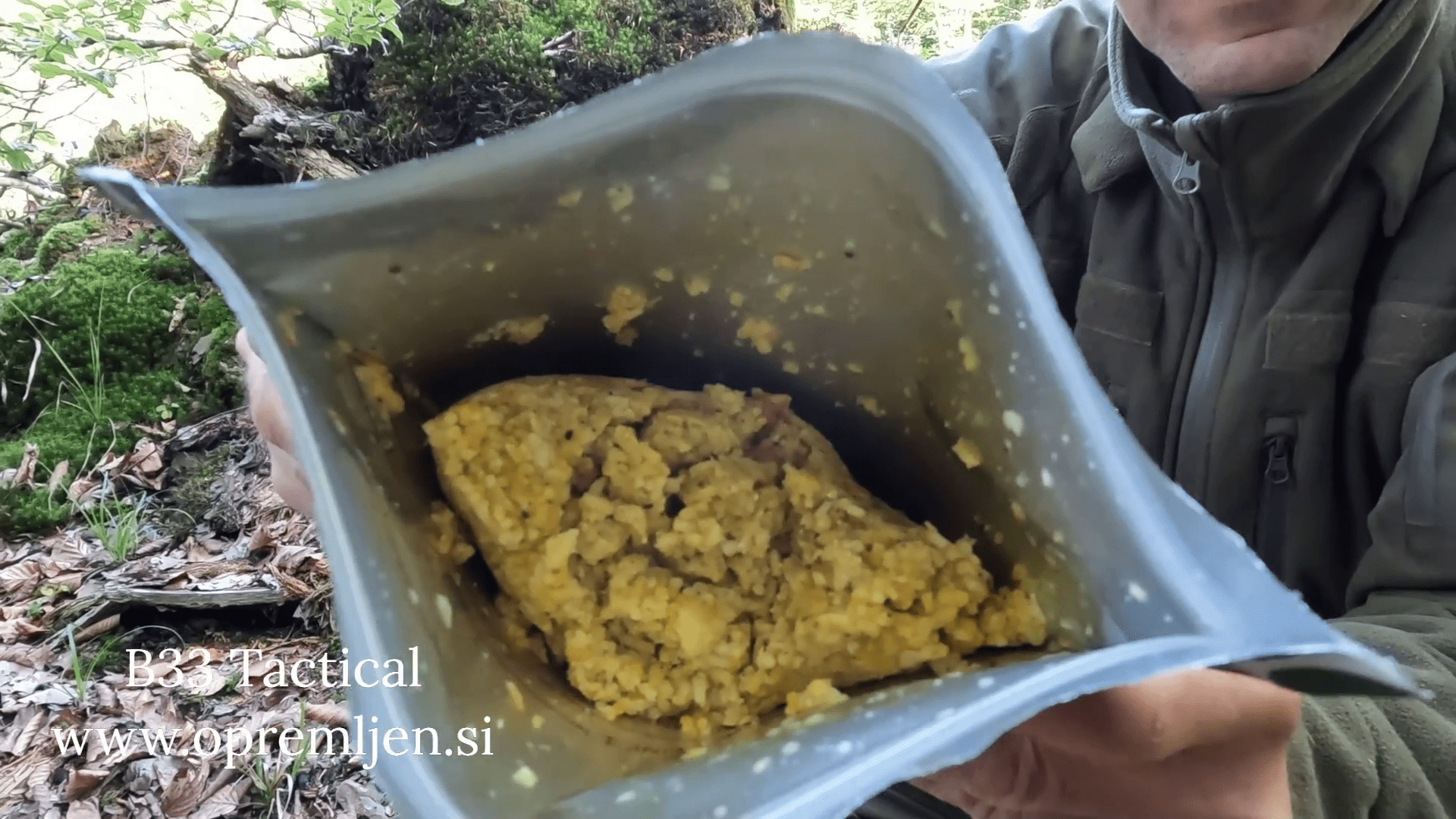 Okusen liofiliziran riž in piščanec od Good Mood Meals. Popoln za kampiranje, pohodništvo in izredne razmere. Hitra priprava in hranljivost zagotovljena!