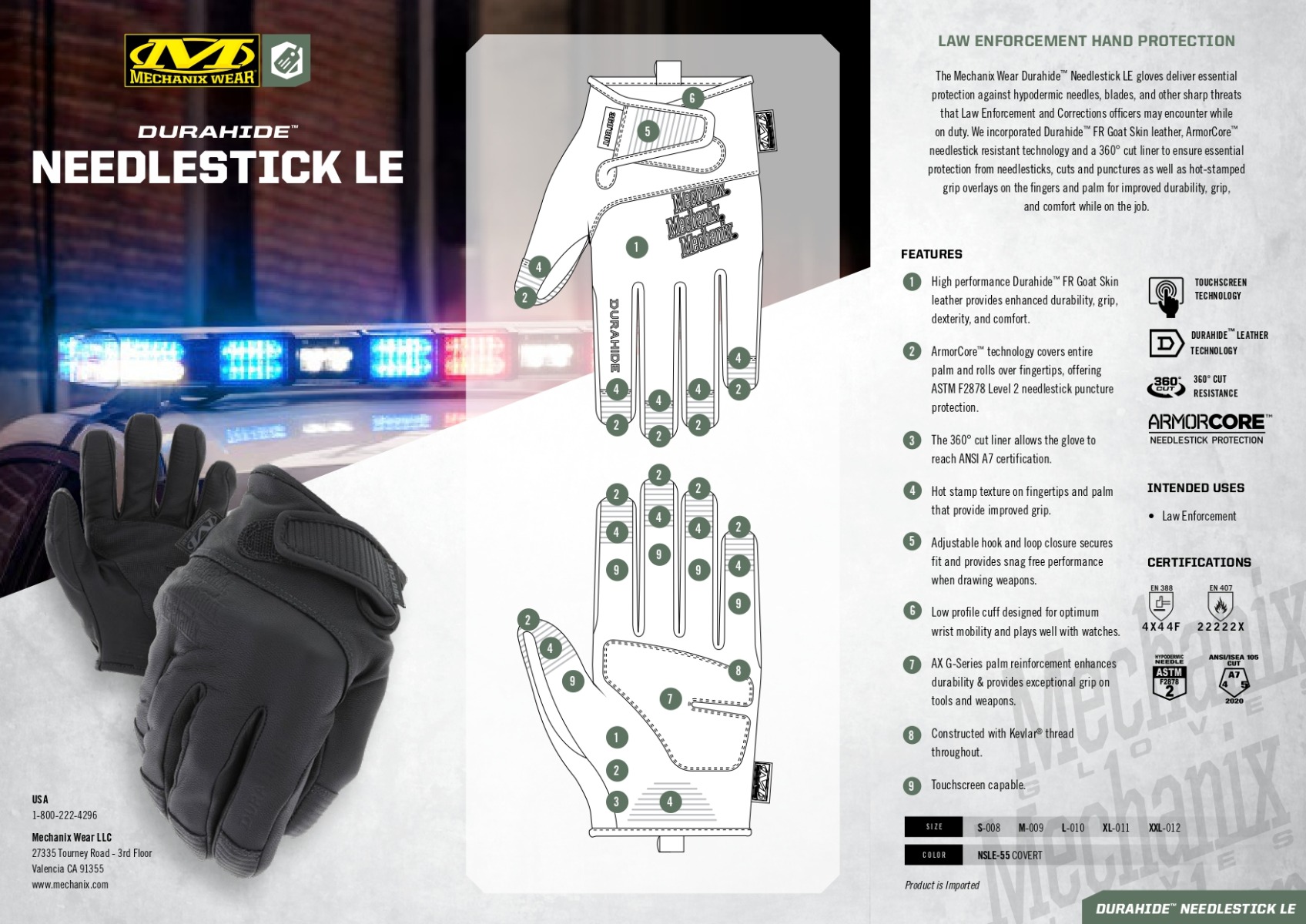  Zaščitite roke s taktičnimi rokavicami Mechanix Wear DuraHide Black. Trajne, udobne in varne za profesionalce in navdušence. Nakup zdaj!