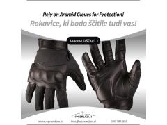 Zaščitite svoje zaposlene s taktičnimi usnjenimi aramid rokavicami - zagotovite jim najvišjo raven varnosti in udobja
