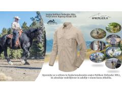 Izvrstna izbira srajce za številne aktivnosti - helikon Defender MK2 Polycotton Ripstop Khaki D-R