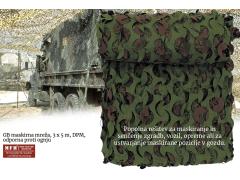 Ultimativna maskirna mreža za opremo, vozila in senčenje - GB maskirna mreža 3 x 5 m