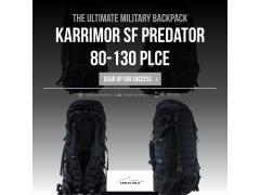 Karrimor SF Predator 80-130 PLCE nahrbtnik v črni barvi - Ustvarjen za ekstremne podvige!