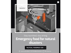Preživite poletna neurja in poplave s pametnim načrtovanjem in Tactical Foodpack SOS paketi!