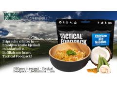 Uživajte v okusnem obroku Piščanec z rezanci znamke Tactical Foodpack - Idealna Liofilizirana Hrana za Vaše Naslednje Pustolovščine!