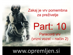 B33 army shop - trgovina z vojaško, security & lovsko opremo: Zakaj je vrv pomembna za preživetje (Part 10): Padalska vrv (paracord) vrzni vozel - način 2