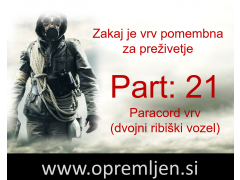 B33 army shop - trgovina z vojaško, security & lovsko opremo: Zakaj je vrv pomembna za preživetje (Part 21): Padalska vrv (paracord) dvojni ribiški vozel