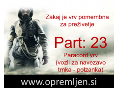 B33 army shop - trgovina z vojaško, security & lovsko opremo: Zakaj je vrv pomembna za preživetje (Part 23): Padalska vrv (paracord) vozli za navezavo trnka - polzanka