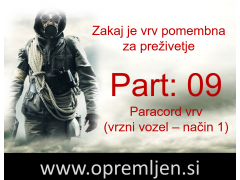 B33 army shop - trgovina z vojaško, security & lovsko opremo: Zakaj je vrv pomembna za preživetje (Part 9): Padalska vrv (paracord) vrzni vozel - način 1
