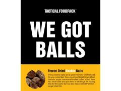 TACTICAL FOODPACK ima v svoji ponudbi ogromno ekstra zanimivih rešitev - Ena od njih so paketi BALLS - Liofilizirane piškotne kroglice 68g