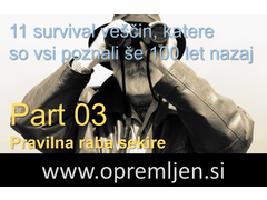 B33 army shop - trgovina z vojaško opremo, security opremo & lovsko opremo:  11 survival veščin, katere so poznali vsi 100 let nazaj; Part 03 - Pravilna raba sekire