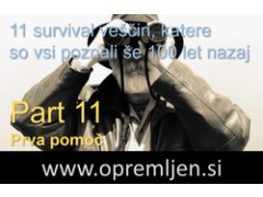 B33 army shop - trgovina z vojaško opremo, security opremo & lovsko opremo:  11 survival veščin, katere so poznali vsi 100 let nazaj; Part 11 - Prva pomoč v divjini