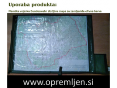 B33 army shop blog 'Dobro je vedeti' - Predstavitev produkta Nemška vojaška Bundeswehr zložljiva mapa za zemljevide olivna barva