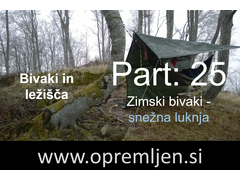 B33 army shop - trgovina z vojaško opremo, security opremo & lovsko opremo:  Bivaki in ležišča (Part 25):  Zimski bivaki -  snežna luknja
