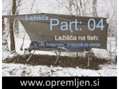 B33 army shop - trgovina z vojaško opremo, security opremo & lovsko opremo:  Ležišča (Part 04):  Ležišča na tleh => Iz vej listavcev, praproti in stelje