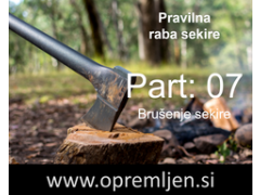 B33 army shop - trgovina z vojaško, security & lovsko opremo: Pravilna raba sekire (Part 07) - brušenje sekire