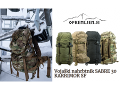 Na smučišču smo imeli vojaški nahrbtnik Karrimor SF model Sabre 30