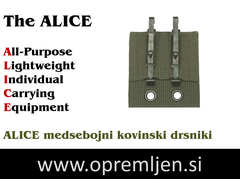 B33 army shop - ALICE (All-Purpose Lightweight Individual Carrying Equipment) - Borbena varianta - ALICE vojaški kovinski medsebojni drsniki
